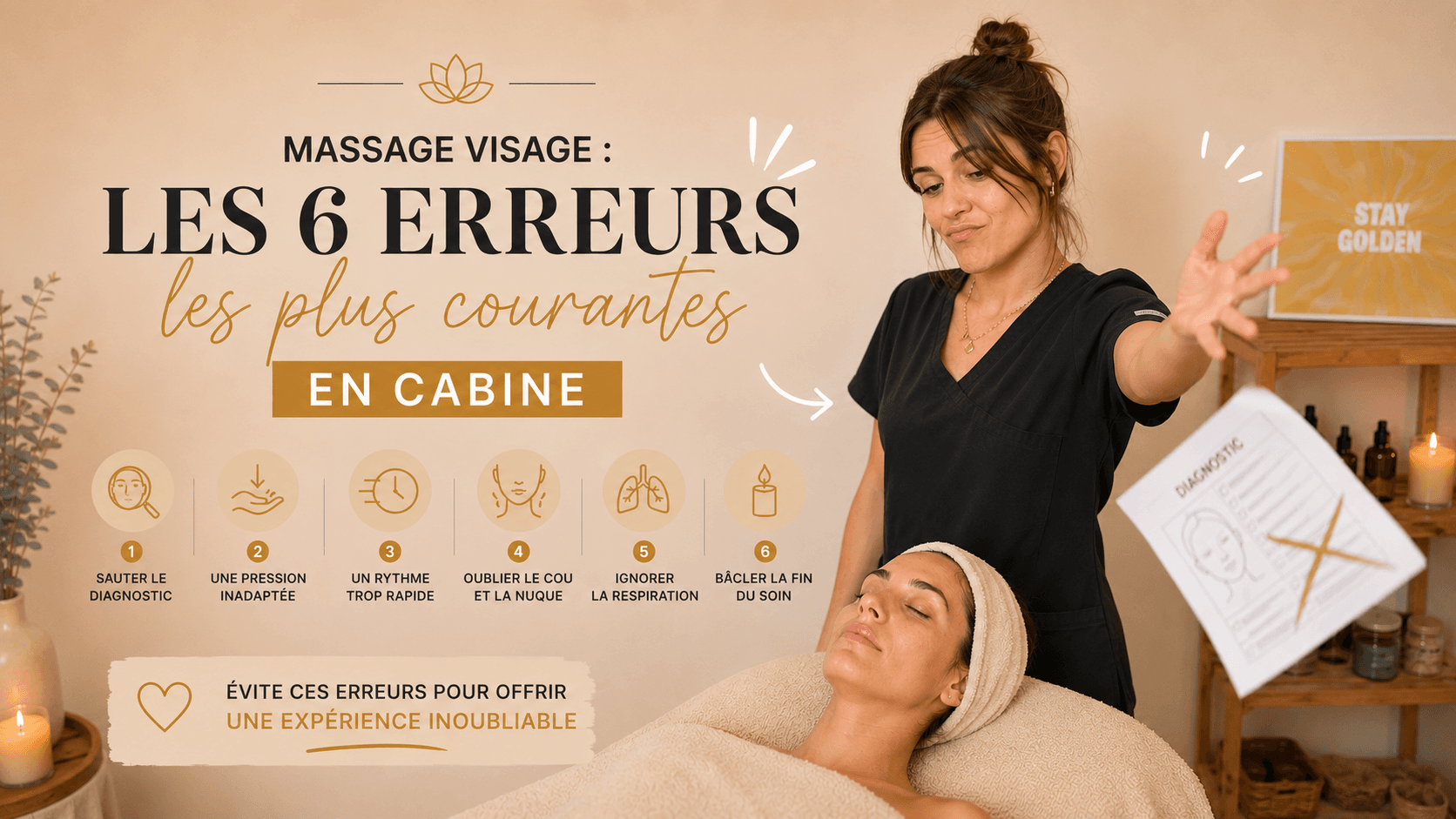 Massage visage : les 6 erreurs les plus fréquentes en cabine (et comment les corriger)
